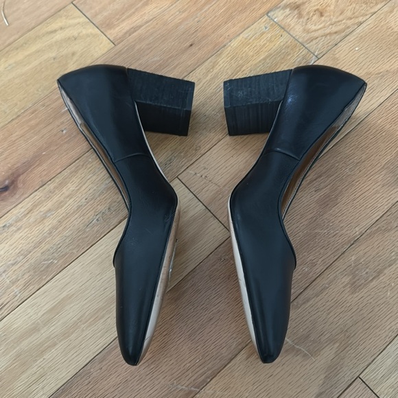 Corso Como | black leather block heels | size 7.5 - Picture 2 of 5